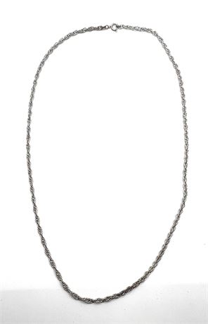 Sterling Silver 24" Chain Necklace