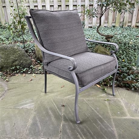 Cast Metal Patio Arm Chair