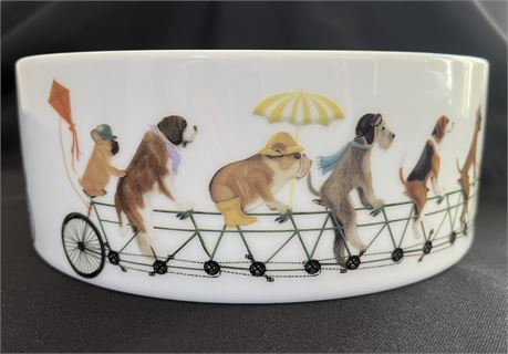 Large Dog Bowl, colorful dog design