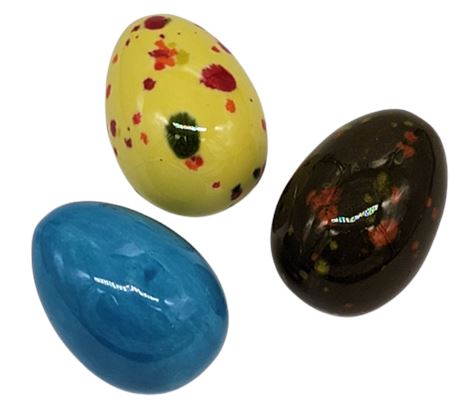 Ceramic Hand Painted Egg (Lot of 3)