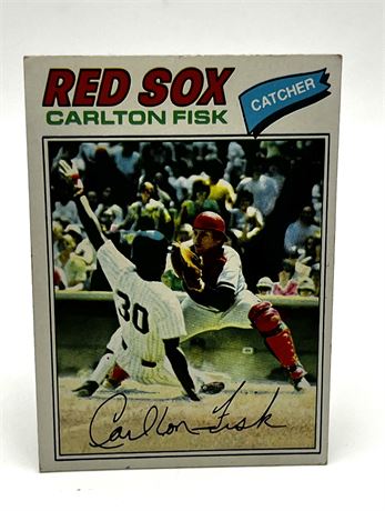 Carlson Fisk Red Sox Topps #640 Baseball Card