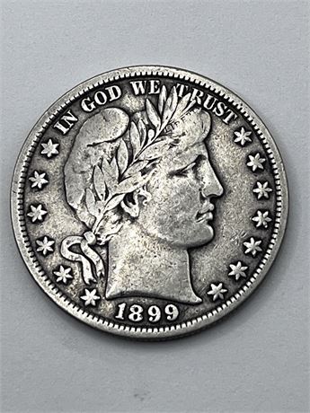 1899 Barber Half Dollar Coin