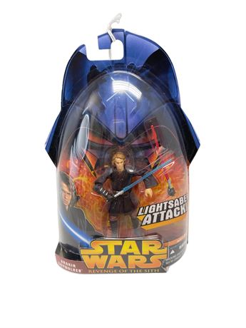 2005 Hasbro Star Wars Episode 3 Anakin Skywalker Lightsaber Attack
