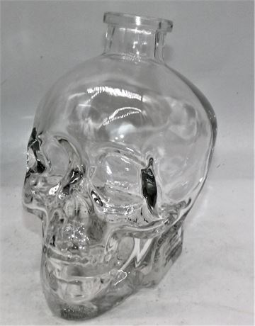 Glass Skull bottle