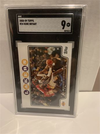 Kobe Lebron iconic card Graded 9 🔥