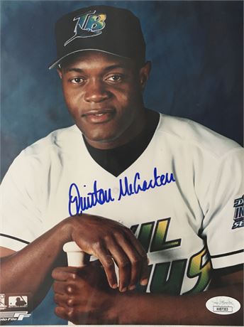 Baseball Quinton McCracken Certified Signed 8x10 Photograph JSA COA