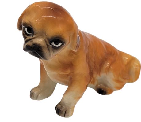 Small Ceramic Dog Statue