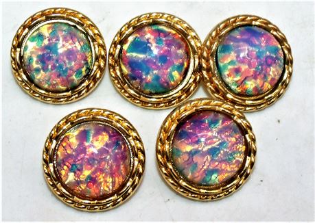 5 Opal Buttons