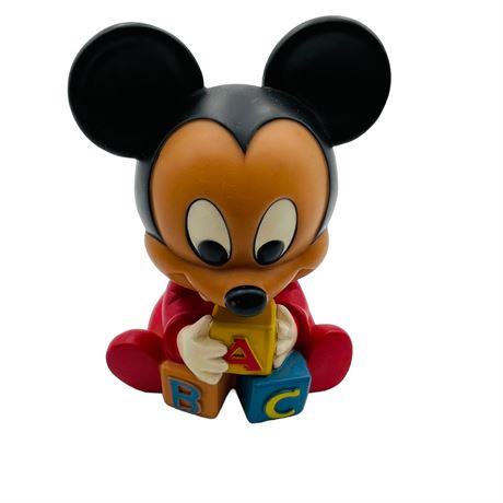 1986 Shelcore Disney Rubber Mickey Mouse Toy