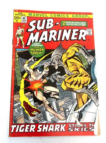 Jan 1972 Vol 1 Marvel Comics "SUB-MARINER" #45 Comic
