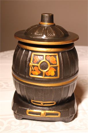 Vintage 1950s Pot Belly Stove McCoy Cookie Jar