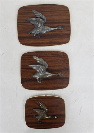 Three (3) Flying Geese Plaques
