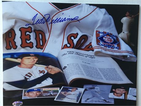 Red Sox Ted Williams Certified 8x10 Signed Photo