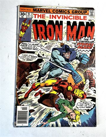 Marvel Comics IRON MAN #91 Vol. 1 Oct. 1976 Comic