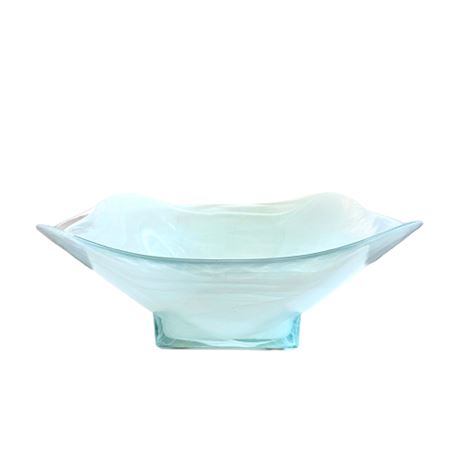 Spanish Art Glass Center Piece Bowl