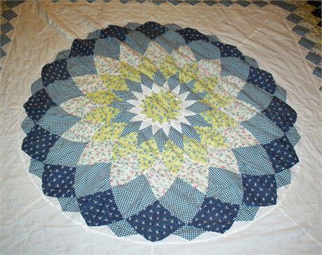 Colorful Quilt blue yellow etc