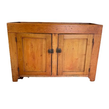 Antique Dry Basin Oak Sink/Cabinet