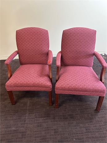 (2) Office Waiting Room Arm Chairs