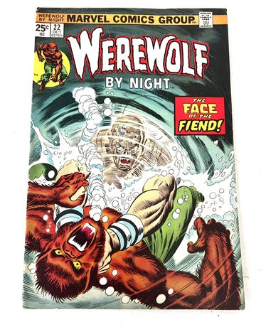 Oct. 1974 Vol. 1  Marvel Comics "WEREWOLF" #22 Comic