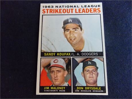 1964 Topps #5 Sandy Koufax/Don Drysdale LL