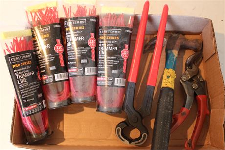 Trimmer Line and Assorted Tools