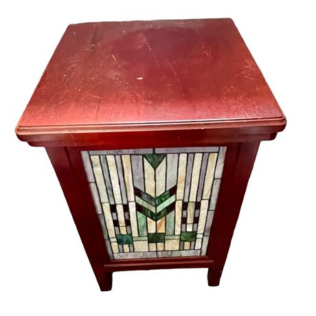 Lighted Arts & Crafts Style Occasional Table