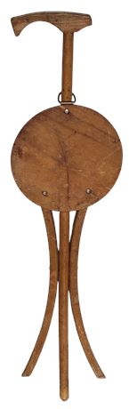 Vintage Wooden Cane Stool Combo Kan- O Seat