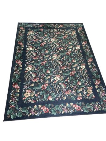 Floral Synthetic Area Rug