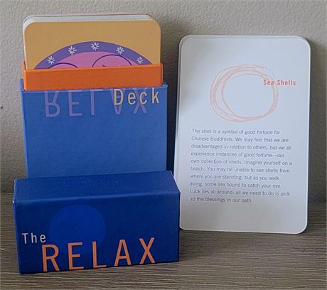 The "Relax" Deck of 50 Meditation cards