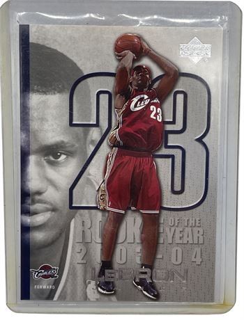2004 Upper Deck LeBron James “Rookie Of The Year” Rookie Basketball Card