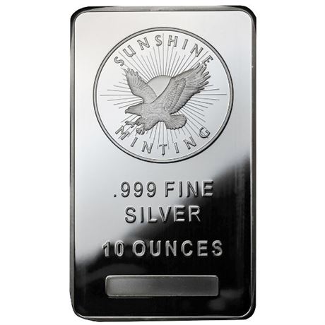 10 Ounce Silver Bar 999 Fine