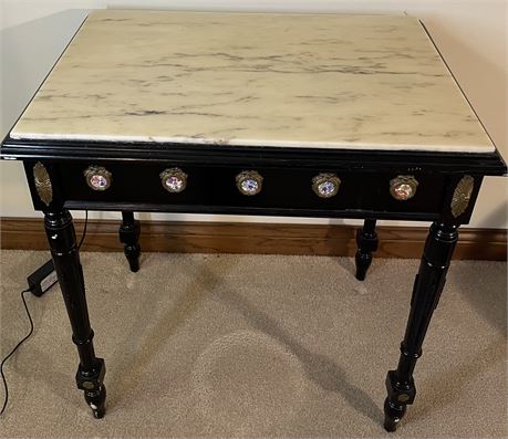 Table with marble top