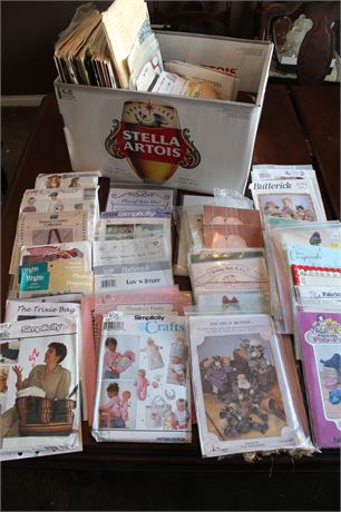 Assorted Sewing Patterns and Quilting/Sewing Magazines
