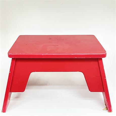 Childs Red Car Step Stool