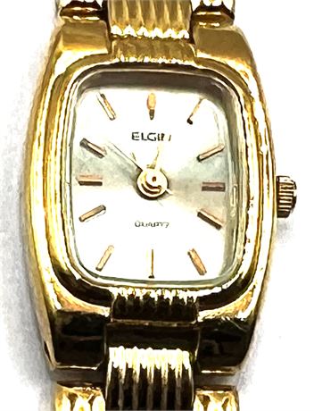 Elgin Quartz Gold Tone Watch
