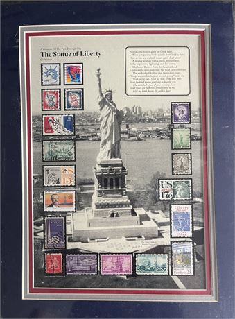 The Statue Of Liberty Stamp Art