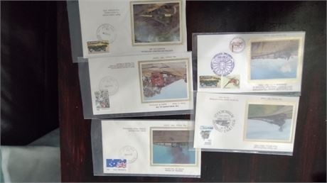 Bay Stamps "SILK" Cachet Envelopes