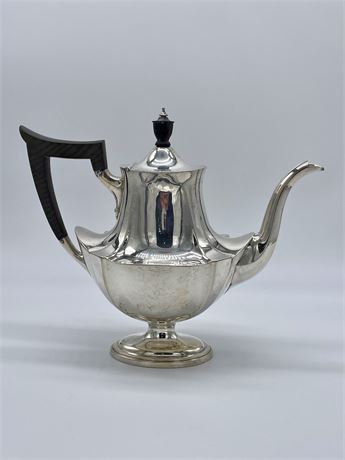 Gorham Sterling Teapot with Ebonized Wood Handle