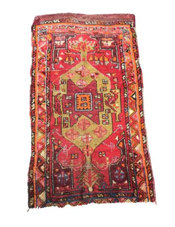 Red and various color rug