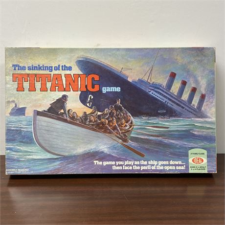 Vintage 1976 "The Sinking of the Titanic" Board Game by Ideal