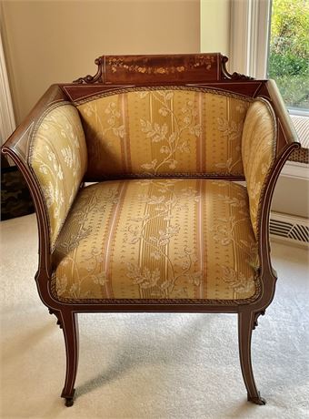 Victorian Inlaid Parlor Chair