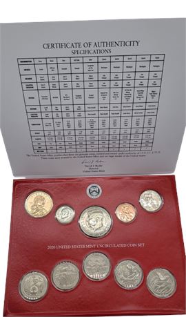 2020 Denver US Mint Uncirculated Coin Set