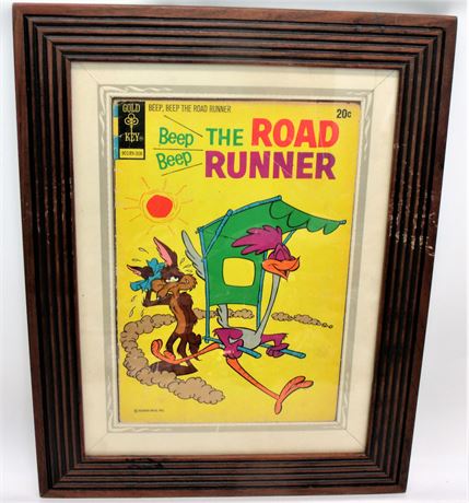 VTG Framed Road Runner comic book Gold Key