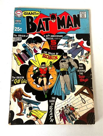 Aug 1969 DC Comics "BATMAN" #213 Comic