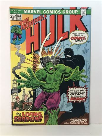 The Incredible Hulk #184 The Living Shadow 1975 Marvel Comics