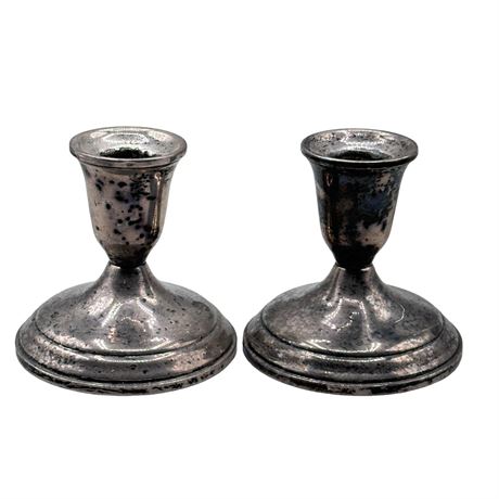 Vintage Sterling Silver Towle Candlestick Holders