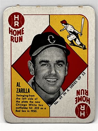 1951 Topps Red Backs #49 Al Zarilla