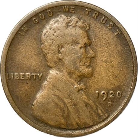 1920-D Lincoln Wheat Penny Cent