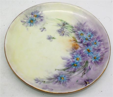 Limoges signed plate porcelain