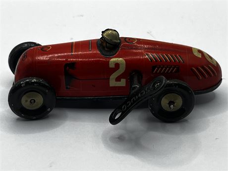 Vintage Schuco Red BMW Formula 2 Key Wind Toy Metal Automobile Model